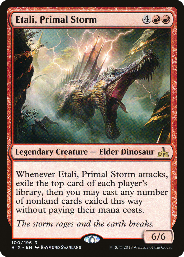 Etali, Primal Storm (RIX-100) - Rivals of Ixalan Foil - Premium MTG Single from Wizards of the Coast - Just $0.26! Shop now at Game Crave Tournament Store