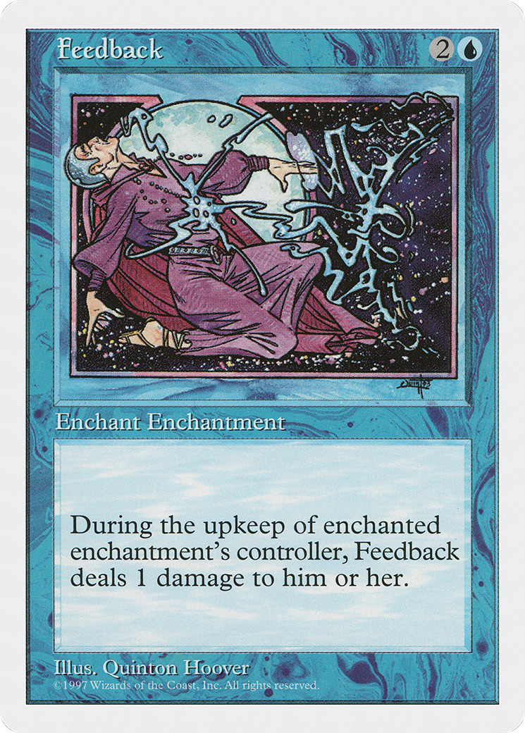 Feedback (5ED-085) - Fifth Edition - Premium MTG Single from Wizards of the Coast - Just $0.25! Shop now at Game Crave Tournament Store