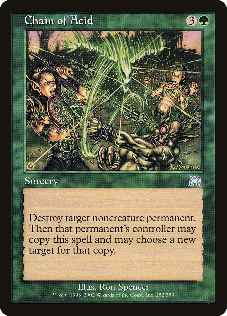 Chain of Acid (ONS-252) - Onslaught - Premium MTG Single from Wizards of the Coast - Just $0.08! Shop now at Game Crave Tournament Store