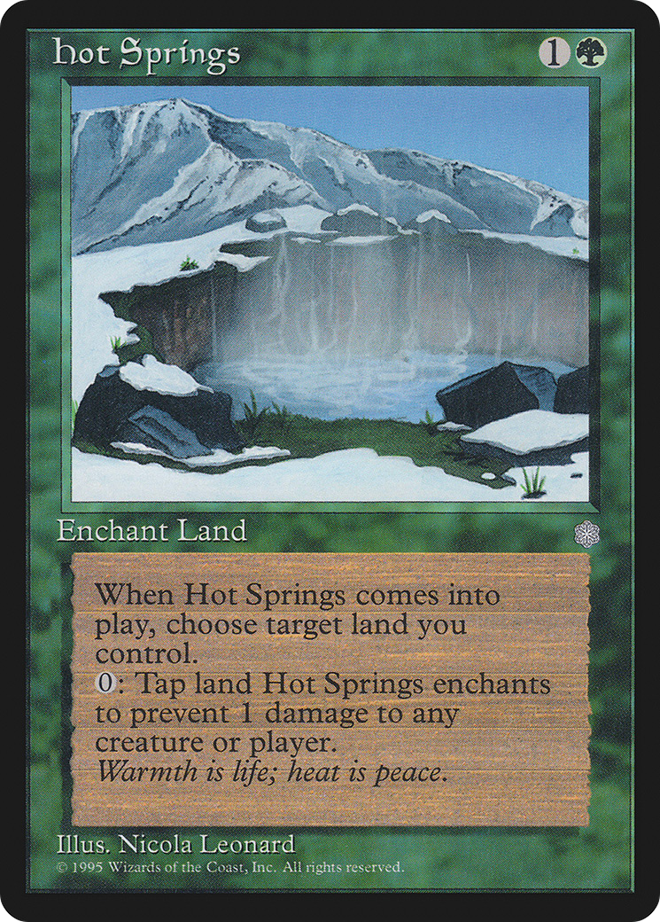 Hot Springs (ICE-248) - Ice Age - Premium MTG Single from Wizards of the Coast - Just $0.13! Shop now at Game Crave Tournament Store