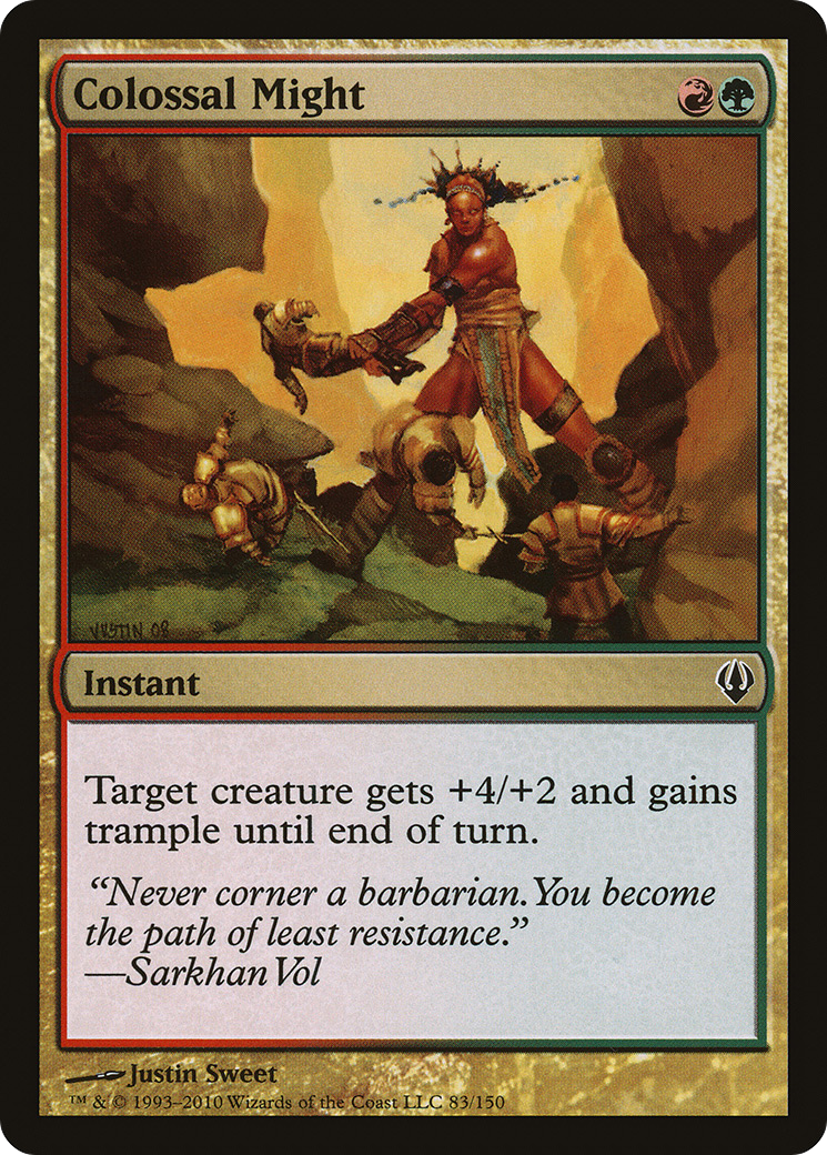 Colossal Might (ARC-083) - Archenemy - Premium MTG Single from Wizards of the Coast - Just $0.26! Shop now at Game Crave Tournament Store