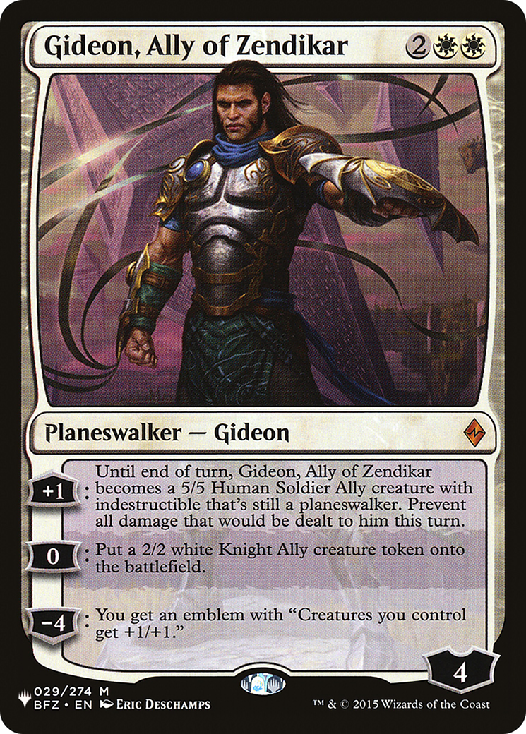 Gideon, Ally of Zendikar (PLIST-018) - The List - Premium MTG Single from Wizards of the Coast - Just $0.54! Shop now at Game Crave Tournament Store