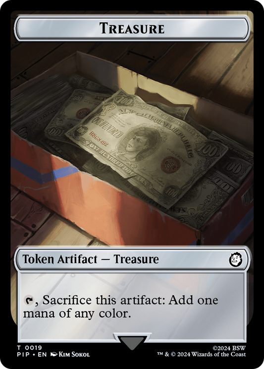 Treasure (TPIP-019) - Fallout Tokens - Premium MTG Single from Wizards of the Coast - Just $0! Shop now at Game Crave Tournament Store