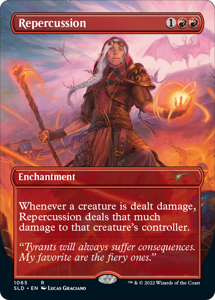 Repercussion (SLD-1065) - Secret Lair Drop (Borderless) - Premium MTG Single from Wizards of the Coast - Just $2.36! Shop now at Game Crave Tournament Store