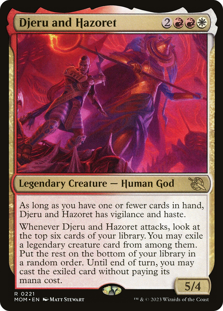 Djeru and Hazoret (MOM-221) - March of the Machine - Premium MTG Single from Wizards of the Coast - Just $0.08! Shop now at Game Crave Tournament Store