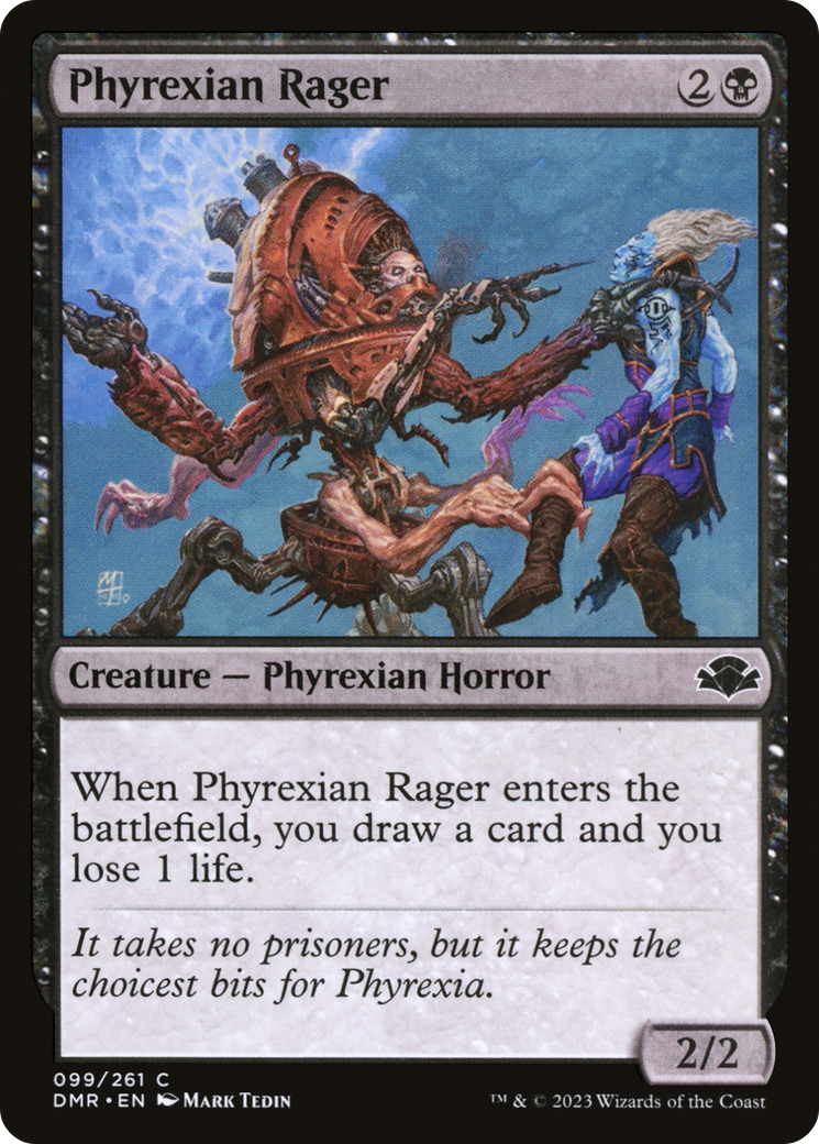 Phyrexian Rager (DMR-099) - Dominaria Remastered Foil - Premium MTG Single from Wizards of the Coast - Just $0.08! Shop now at Game Crave Tournament Store