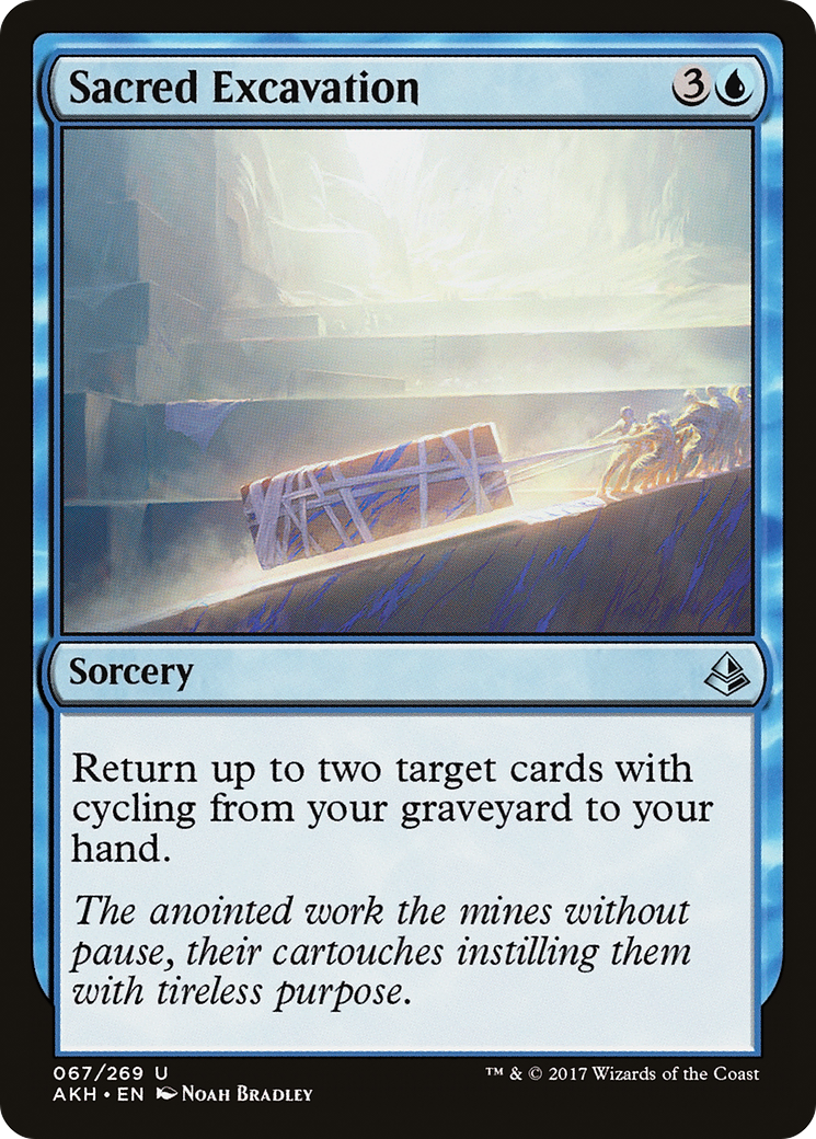 Sacred Excavation (AKH-067) - Amonkhet Foil - Premium MTG Single from Wizards of the Coast - Just $0.26! Shop now at Game Crave Tournament Store