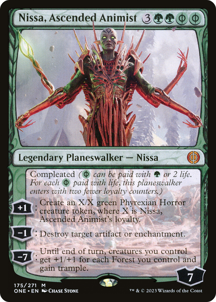 Nissa, Ascended Animist (ONE-175) - Phyrexia: All Will Be One - Premium MTG Single from Wizards of the Coast - Just $0.72! Shop now at Game Crave Tournament Store