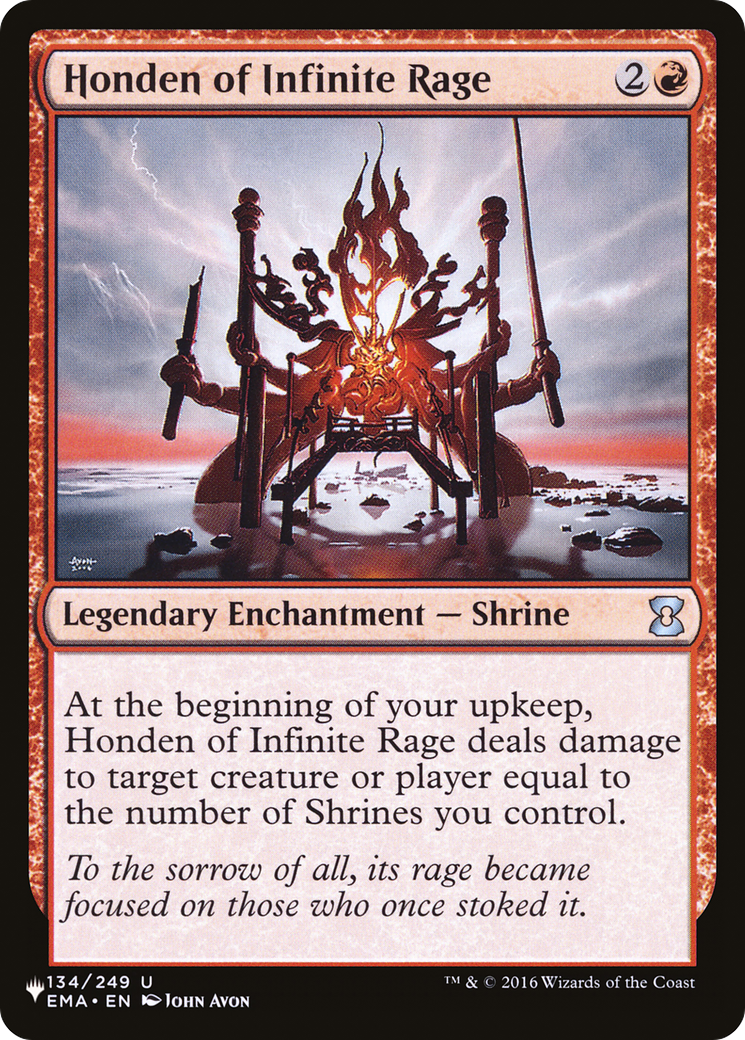 Honden of Infinite Rage (PLIST-534) - The List - Premium MTG Single from Wizards of the Coast - Just $0.32! Shop now at Game Crave Tournament Store