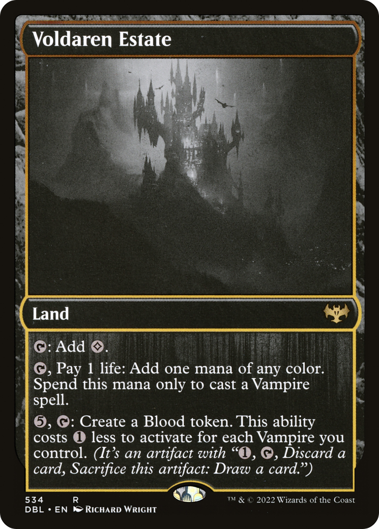 Voldaren Estate (DBL-534) - Innistrad: Double Feature Foil - Premium MTG Single from Wizards of the Coast - Just $2.38! Shop now at Game Crave Tournament Store