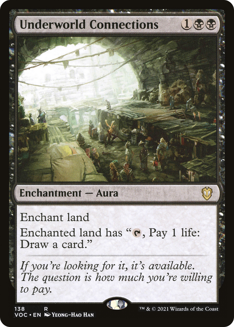 Underworld Connections (VOC-138) - Crimson Vow Commander - Premium MTG Single from Wizards of the Coast - Just $1.45! Shop now at Game Crave Tournament Store