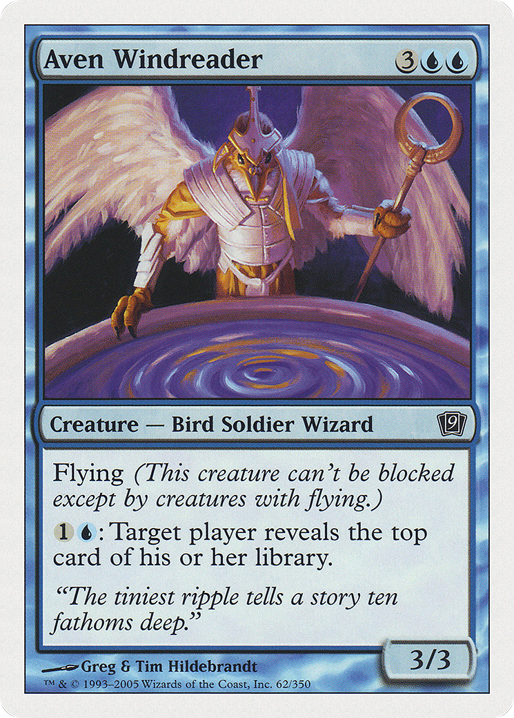 Aven Windreader (9ED-062) - Ninth Edition - Premium MTG Single from Wizards of the Coast - Just $0.08! Shop now at Game Crave Tournament Store