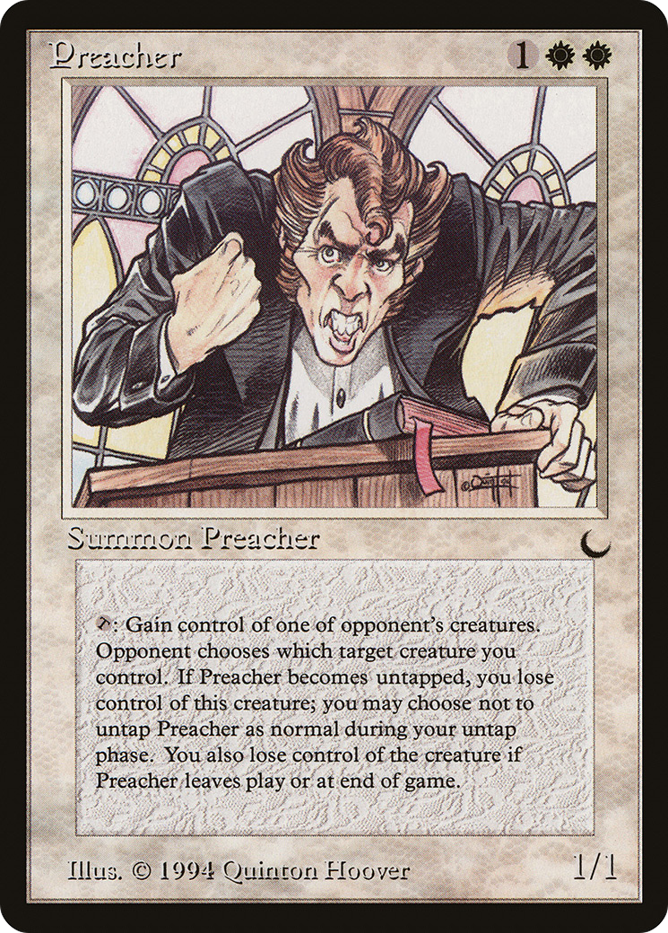 Preacher (DRK-016) - The Dark - Premium MTG Single from Wizards of the Coast - Just $7.36! Shop now at Game Crave Tournament Store