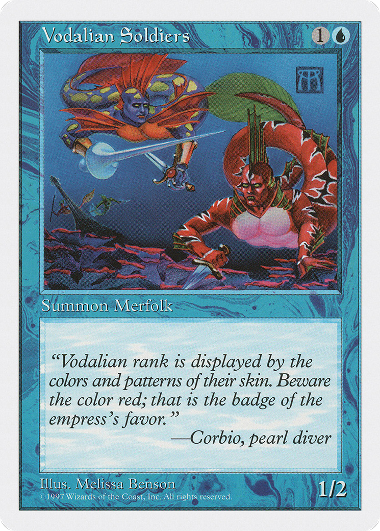 Vodalian Soldiers (5ED-134) - Fifth Edition - Premium MTG Single from Wizards of the Coast - Just $0.25! Shop now at Game Crave Tournament Store