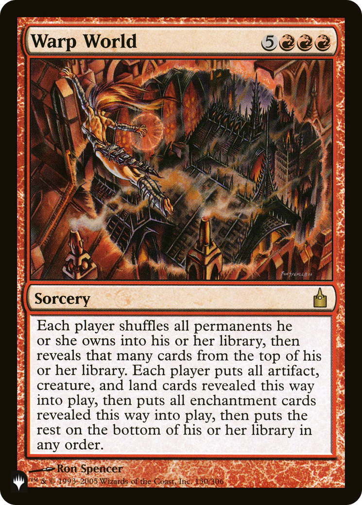Warp World (PLIST-159) - The List - Premium MTG Single from Wizards of the Coast - Just $0.45! Shop now at Game Crave Tournament Store