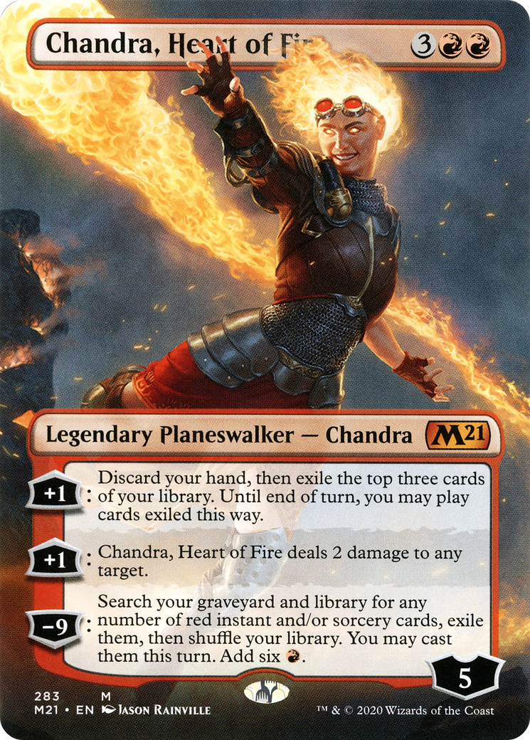 Chandra, Heart of Fire (M21-283) - Core Set 2021 (Borderless) - Premium MTG Single from Wizards of the Coast - Just $0.22! Shop now at Game Crave Tournament Store