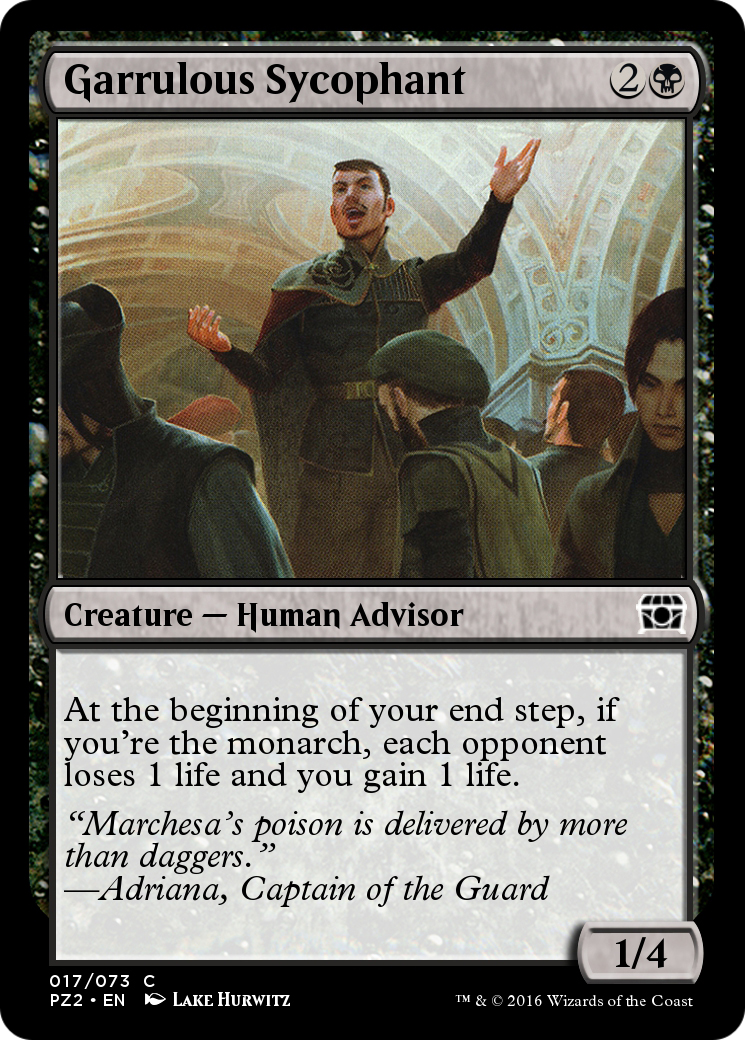 Garrulous Sycophant (PZ2-017) - Treasure Chest Foil - Premium MTG Single from Wizards of the Coast - Just $0! Shop now at Game Crave Tournament Store