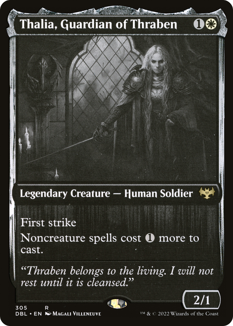 Thalia, Guardian of Thraben (DBL-305) - Innistrad: Double Feature - Premium MTG Single from Wizards of the Coast - Just $0.13! Shop now at Game Crave Tournament Store