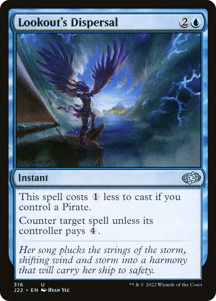 Lookout's Dispersal (J22-316) - Jumpstart 2022 - Premium MTG Single from Wizards of the Coast - Just $0.08! Shop now at Game Crave Tournament Store