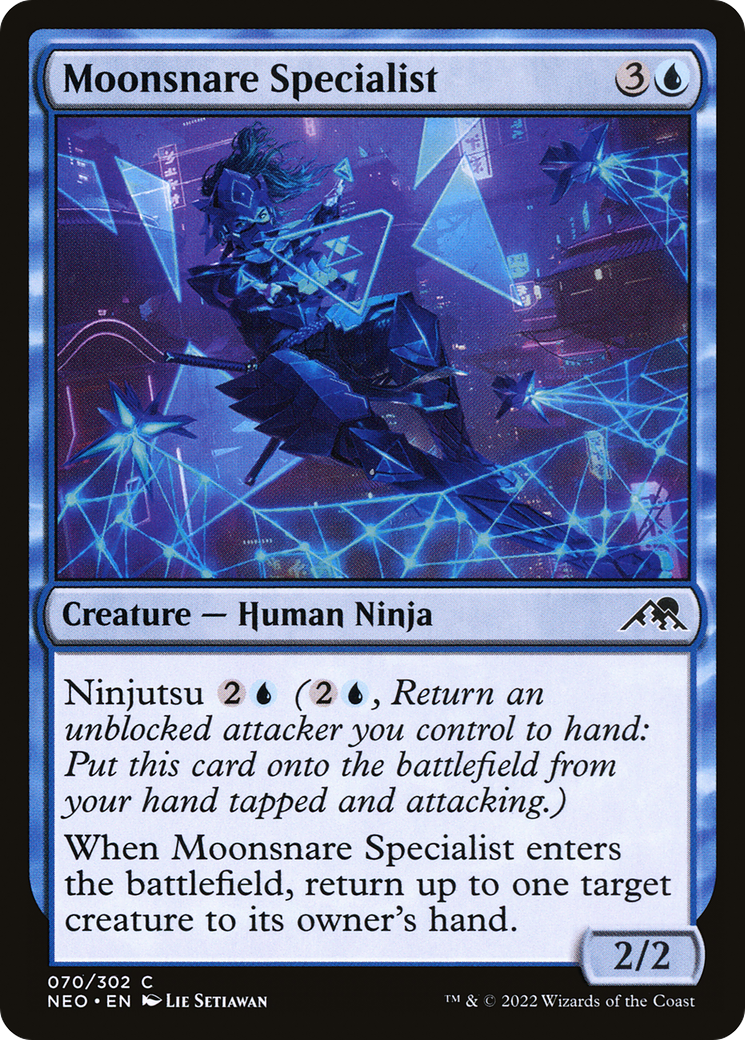 Moonsnare Specialist (NEO-070) - Kamigawa: Neon Dynasty Foil - Premium MTG Single from Wizards of the Coast - Just $0.08! Shop now at Game Crave Tournament Store