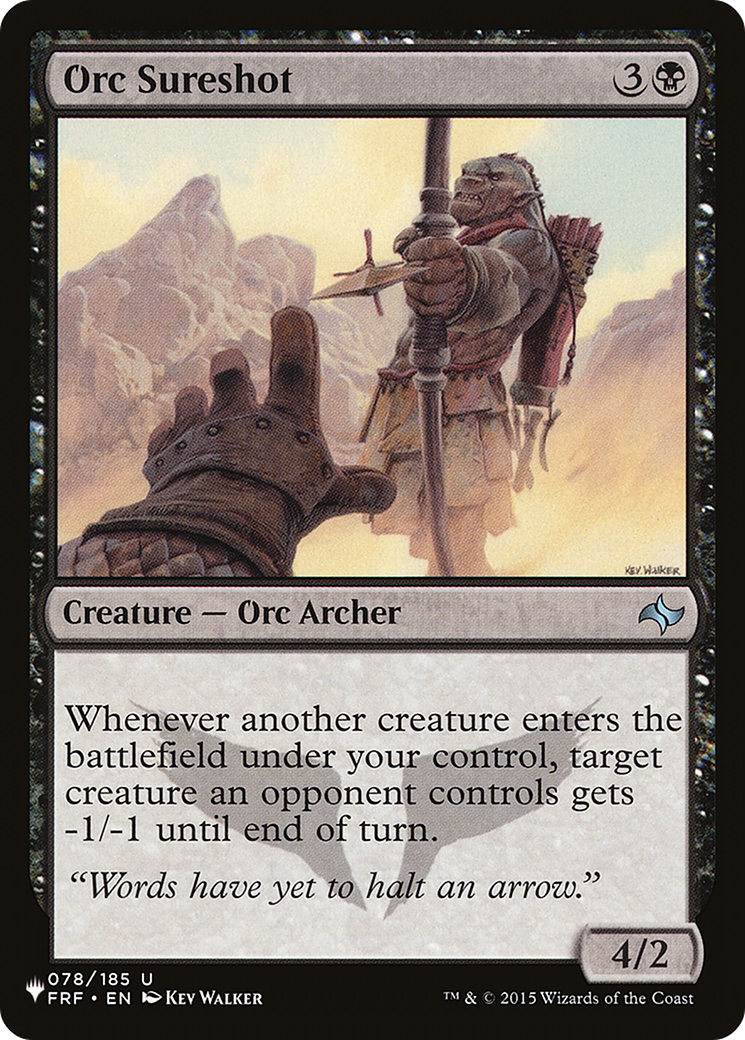 Orc Sureshot (PLIST-1121) - The List - Premium MTG Single from Wizards of the Coast - Just $0.08! Shop now at Game Crave Tournament Store