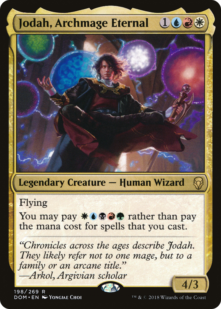 Jodah, Archmage Eternal (DOM-198) - Dominaria Foil - Premium MTG Single from Wizards of the Coast - Just $0.41! Shop now at Game Crave Tournament Store