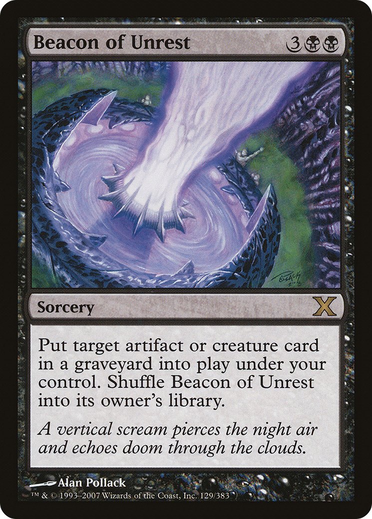 Beacon of Unrest (10E-129) - Tenth Edition Foil - Premium MTG Single from Wizards of the Coast - Just $0.54! Shop now at Game Crave Tournament Store