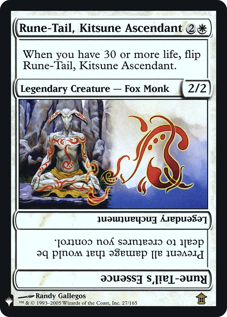 Rune-Tail, Kitsune Ascendant // Rune-Tail's Essence (FMB1-013) - Mystery Booster Retail Edition Foils Foil - Premium MTG Single from Wizards of the Coast - Just $2.05! Shop now at Game Crave Tournament Store