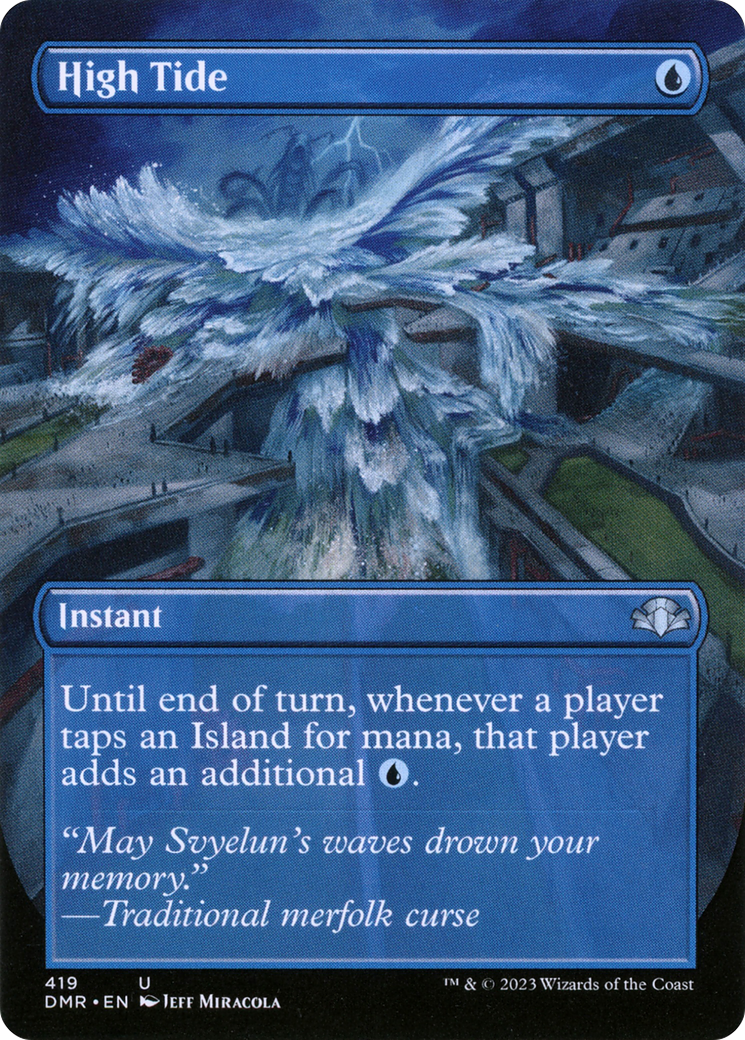 High Tide (DMR-419) - Dominaria Remastered (Borderless) - Premium MTG Single from Wizards of the Coast - Just $1.31! Shop now at Game Crave Tournament Store