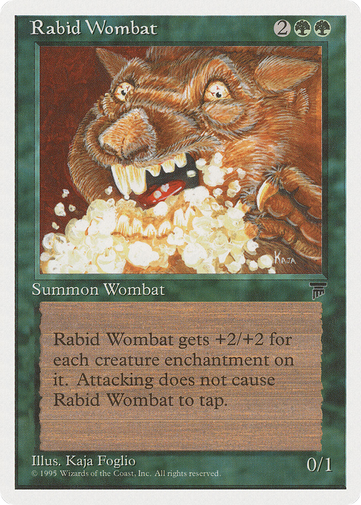 Rabid Wombat (CHR-067) - Chronicles - Premium MTG Single from Wizards of the Coast - Just $0.08! Shop now at Game Crave Tournament Store