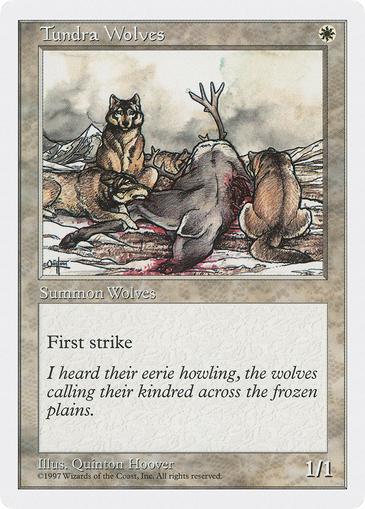 Tundra Wolves (5ED-066) - Fifth Edition - Premium MTG Single from Wizards of the Coast - Just $0.08! Shop now at Game Crave Tournament Store