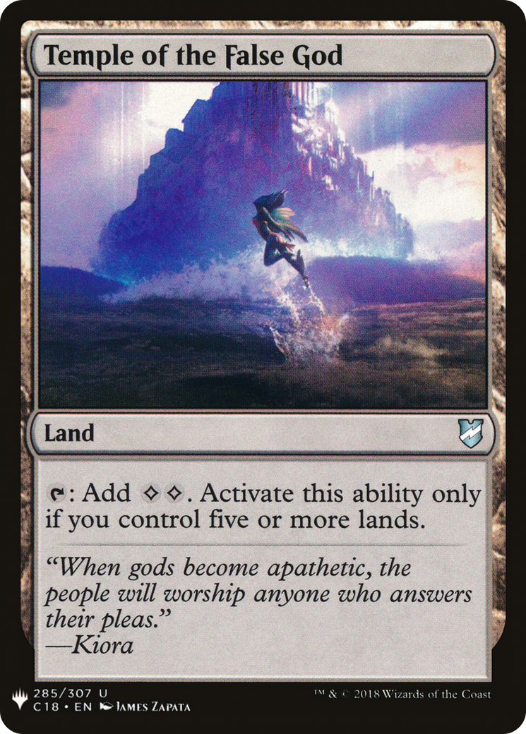 Temple of the False God (MB1-1691) - Mystery Booster - Premium MTG Single from Wizards of the Coast - Just $0.10! Shop now at Game Crave Tournament Store