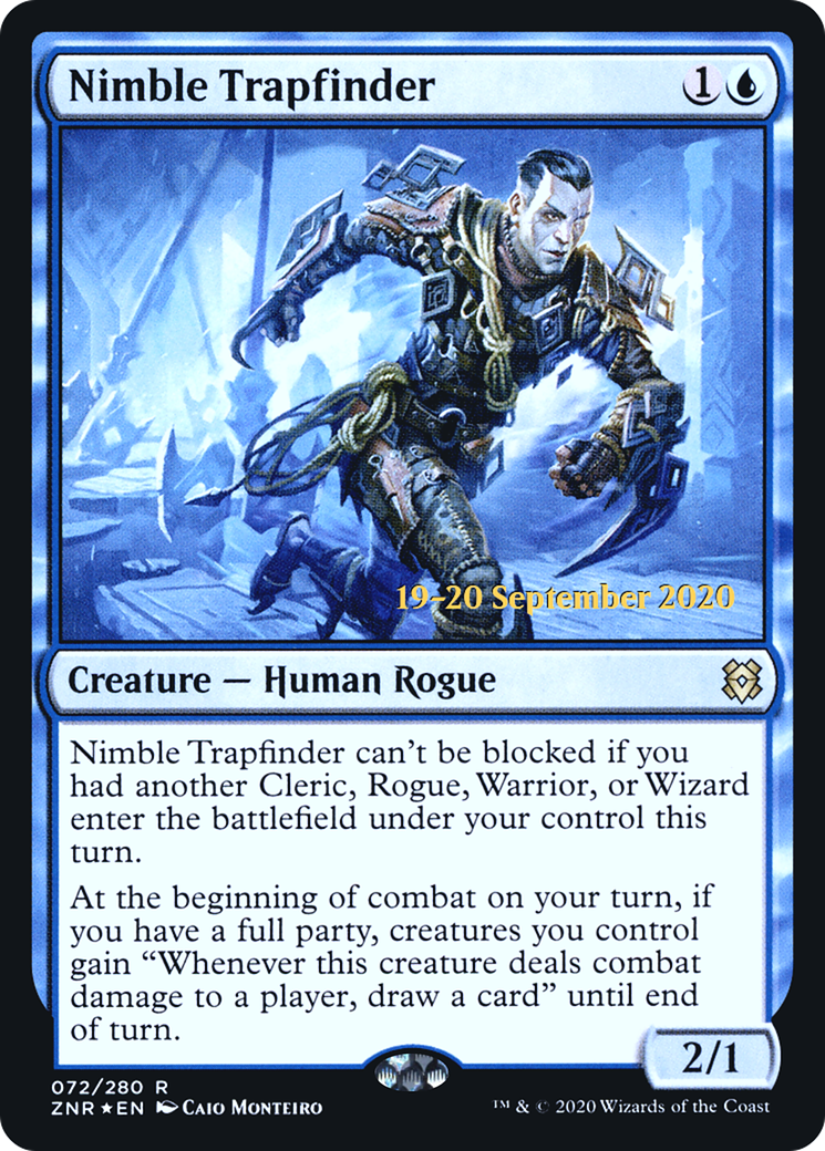 Nimble Trapfinder (PZNR-72S) - Zendikar Rising Promos Foil - Premium MTG Single from Wizards of the Coast - Just $0.11! Shop now at Game Crave Tournament Store