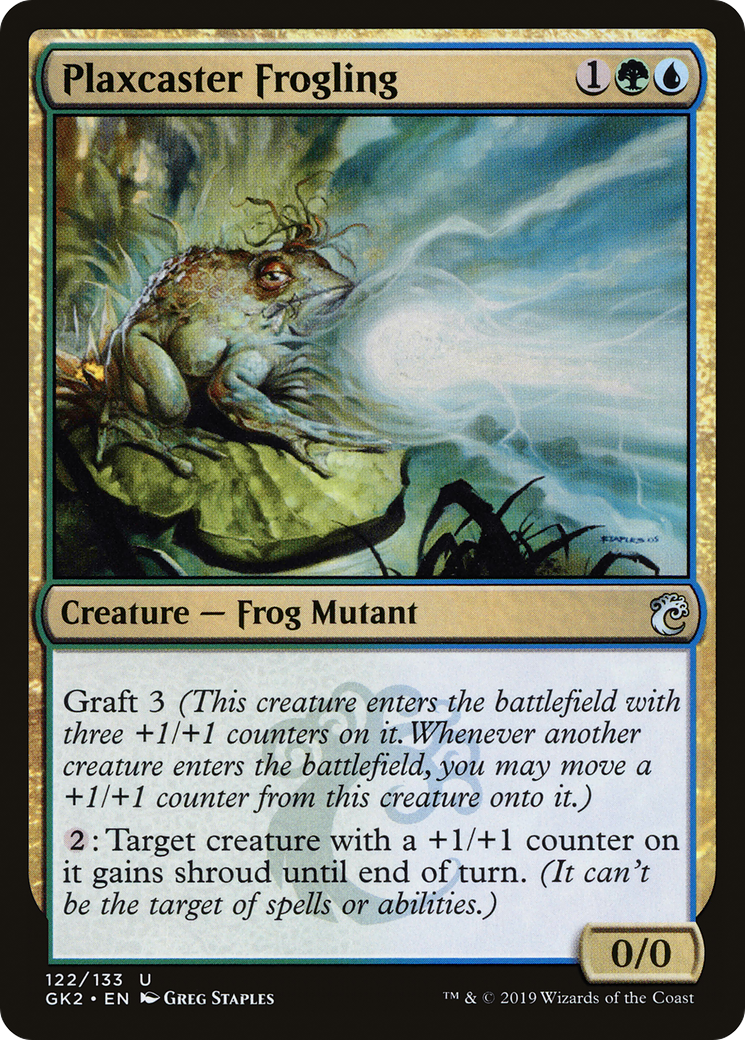Plaxcaster Frogling (GK2-122) - RNA Guild Kit - Premium MTG Single from Wizards of the Coast - Just $0.11! Shop now at Game Crave Tournament Store