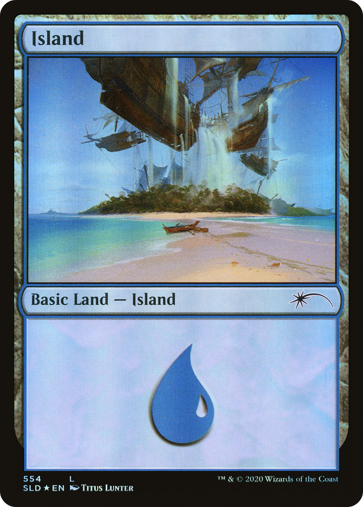 Island (SLD-554) - Secret Lair Drop Foil - Premium MTG Single from Wizards of the Coast - Just $0.38! Shop now at Game Crave Tournament Store