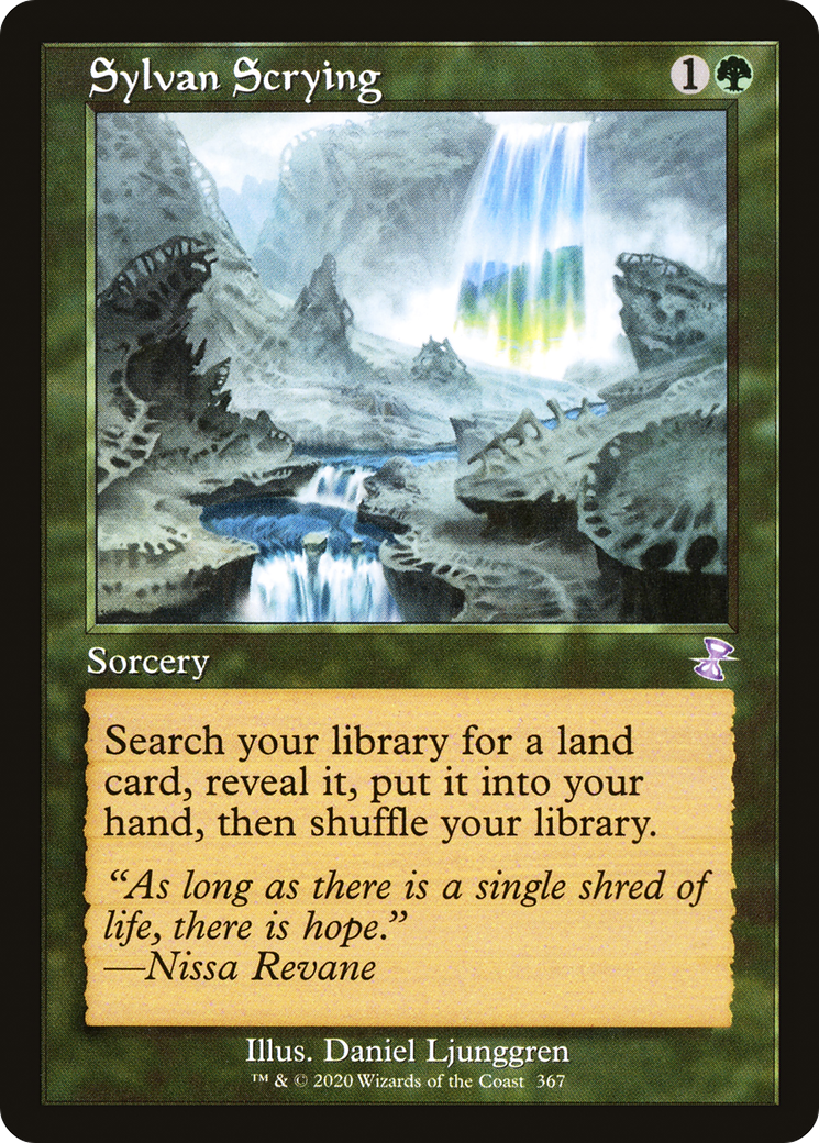Sylvan Scrying (TSR-367) - Time Spiral Remastered Foil - Premium MTG Single from Wizards of the Coast - Just $5.77! Shop now at Game Crave Tournament Store