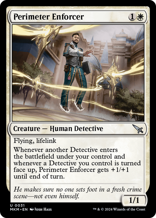Perimeter Enforcer (MKM-031) - Murders at Karlov Manor Foil - Premium MTG Single from Wizards of the Coast - Just $0.25! Shop now at Game Crave Tournament Store