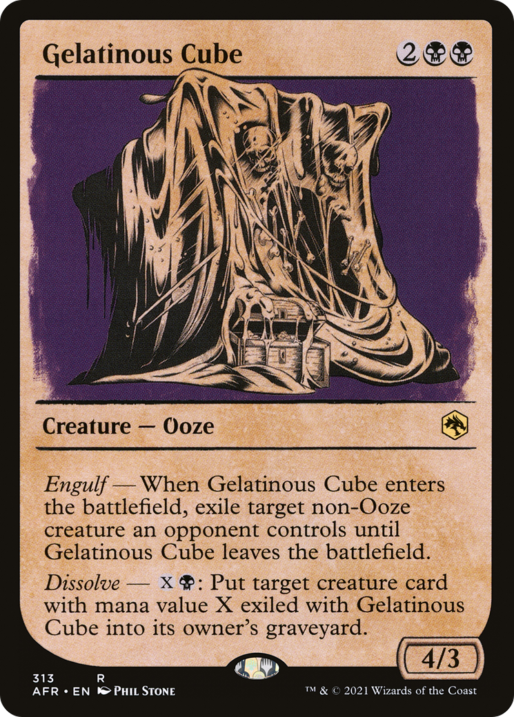 Gelatinous Cube (AFR-313) - Adventures in the Forgotten Realms: (Showcase) - Premium MTG Single from Wizards of the Coast - Just $0.08! Shop now at Game Crave Tournament Store
