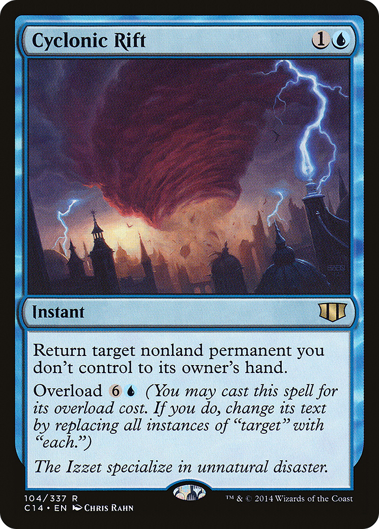 Cyclonic Rift (C14-104) - Commander 2014 - Premium MTG Single from Wizards of the Coast - Just $8.56! Shop now at Game Crave Tournament Store
