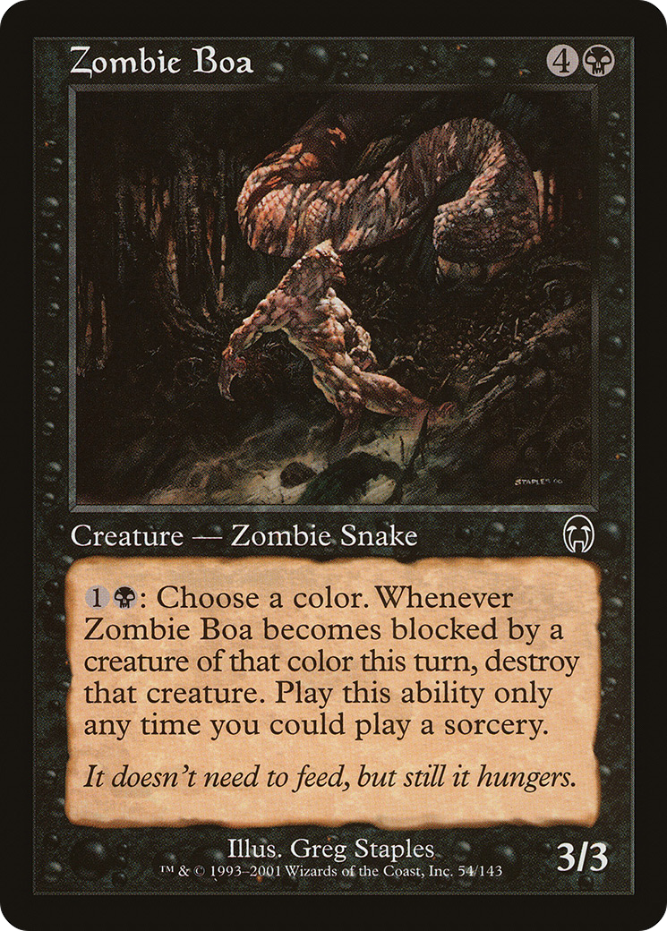 Zombie Boa (APC-054) - Apocalypse Foil - Premium MTG Single from Wizards of the Coast - Just $0.61! Shop now at Game Crave Tournament Store