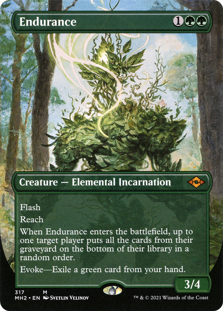 Endurance (MH2-317) - Modern Horizons 2 (Borderless) - Premium MTG Single from Wizards of the Coast - Just $2.73! Shop now at Game Crave Tournament Store