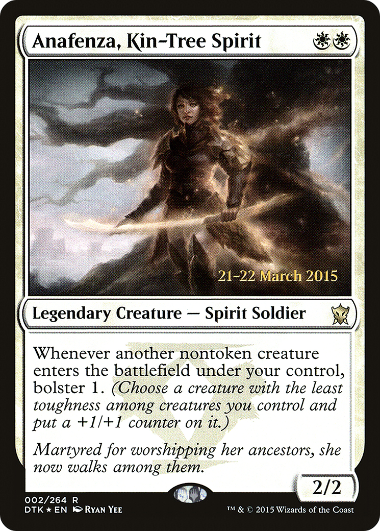 Anafenza, Kin-Tree Spirit (PDTK-02S) - Dragons of Tarkir Promos Foil - Premium MTG Single from Wizards of the Coast - Just $0.46! Shop now at Game Crave Tournament Store