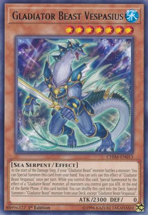 Gladiator Beast Vespasius (CHIM-EN013) - Chaos Impact 1st Edition - Premium Yugioh Single from Konami - Just $0.25! Shop now at Game Crave Tournament Store