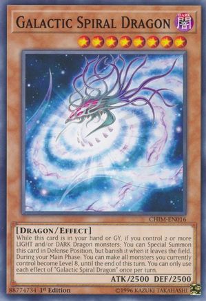 Galactic Spiral Dragon (CHIM-EN016) - Chaos Impact 1st Edition - Premium Yugioh Single from Konami - Just $0.25! Shop now at Game Crave Tournament Store