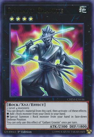 Gallant Granite (CHIM-EN036) - Chaos Impact 1st Edition - Premium Yugioh Single from Konami - Just $5.60! Shop now at Game Crave Tournament Store