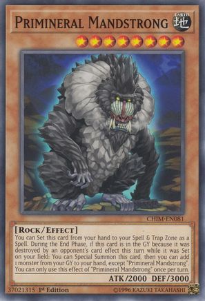 Primineral Mandstrong (CHIM-EN081) - Chaos Impact 1st Edition - Premium Yugioh Single from Konami - Just $0.25! Shop now at Game Crave Tournament Store