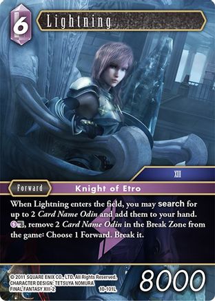 Lightning (OPUS X) Foil - Premium Final Fantasy Single from Opus X - Just $4.35! Shop now at Game Crave Tournament Store