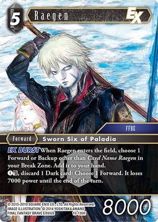Raegen EX (OPUS X) - Premium Final Fantasy Single from Opus X - Just $0.26! Shop now at Game Crave Tournament Store