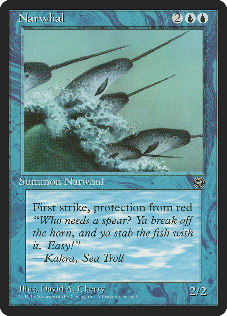 Narwhal (HML-035) - Homelands - Premium MTG Single from Wizards of the Coast - Just $0.96! Shop now at Game Crave Tournament Store