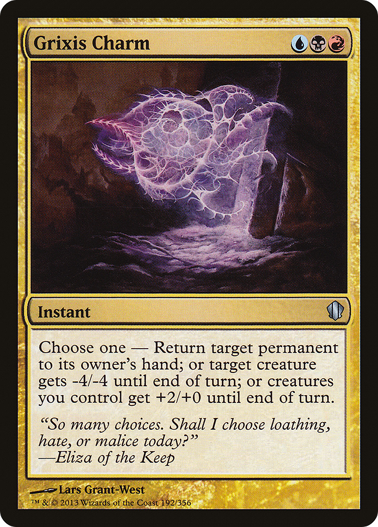 Grixis Charm (C13-192) - Commander 2013 - Premium MTG Single from Wizards of the Coast - Just $0.08! Shop now at Game Crave Tournament Store